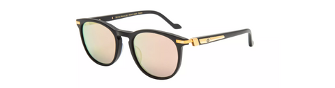 Bentley sunglasses with retro round frame and mirrored lens