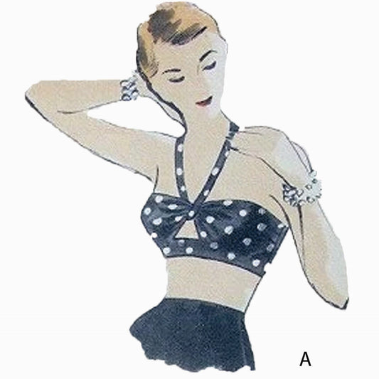 Simplicity 1426. Vintage 1950s Style Bra Tops Pattern. Retro 1950shalter Bra  Top and Bandeau Top Pattern. 