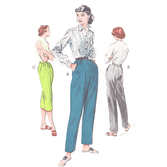 PDF - 1950s Pattern, Men's Slacks, Pants, Trousers & Shirt - Chest 38” –  Vintage Sewing Pattern Company