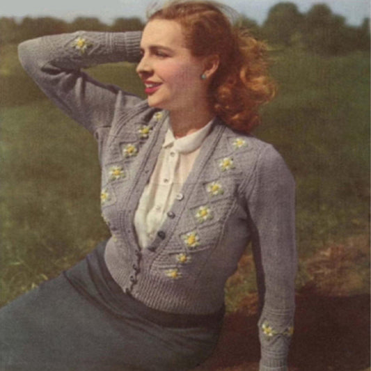 Ladies Jumper, 33-35 Bust, 3ply, 40s / 50s Knitting Pattern, Bestway – My  Vintage Pattern Shop