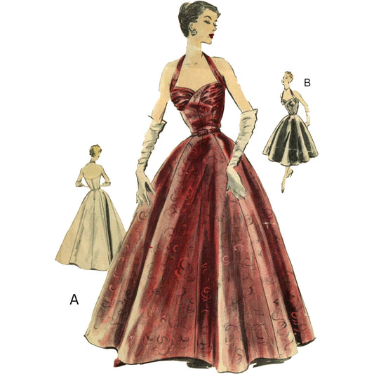 VOGUE Carol Horn #1689 INDIVIDUALIST Evening HALTER Neck DRESS Sewing  PATTERN 10 | eBay