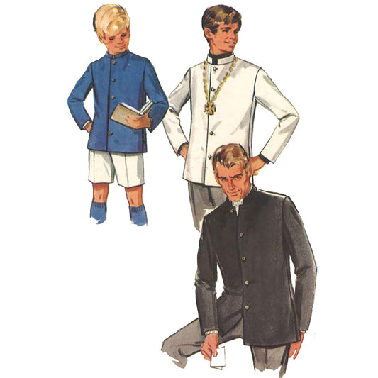 PDF - 1960s Pattern, Men's Nehru Jacket, The Beatles - Multi-sizes –  Vintage Sewing Pattern Company