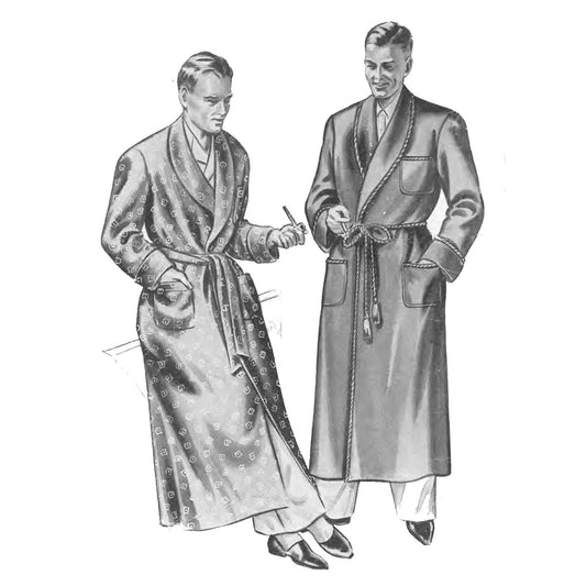 1950s Sewing Pattern, Men's Dressing Gown, Smoking Jacket - Chest: 38-40”  (95.5-101.6 cm) : Amazon.co.uk: Home & Kitchen