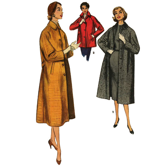 Vintage 1960's Sewing Pattern: Women's Fitted Coat Bust 34/86.4cm -   Canada