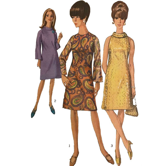 Women's 1960's Shirtwaist Proportioned Dress – Vintage Sewing