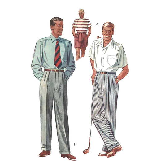 1950s Pattern Men's Boxer Shorts - Multi-sizes – Vintage Sewing Pattern  Company