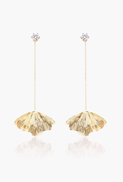 Moogu-Gold-Ginko-Earrings-The-Clothing-Lounge