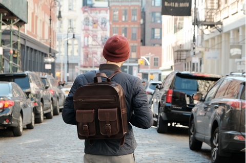 THE DUST COMPANY LEATHER BAG BACKPACK