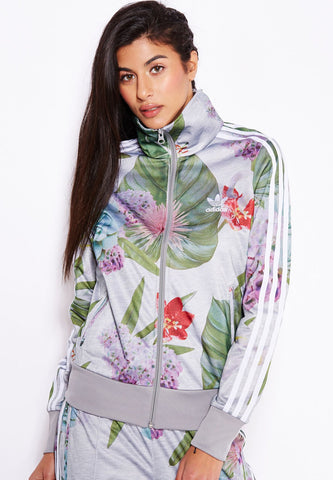 Adidas Originals floral zip up track – Manifesto