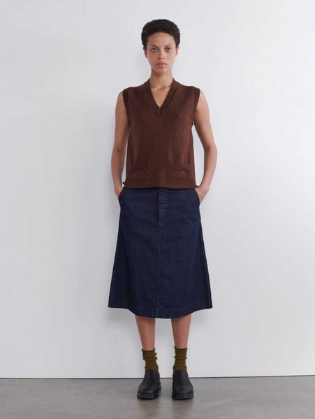 MHL x Canton Overalls denim skirt – Manifesto Woman