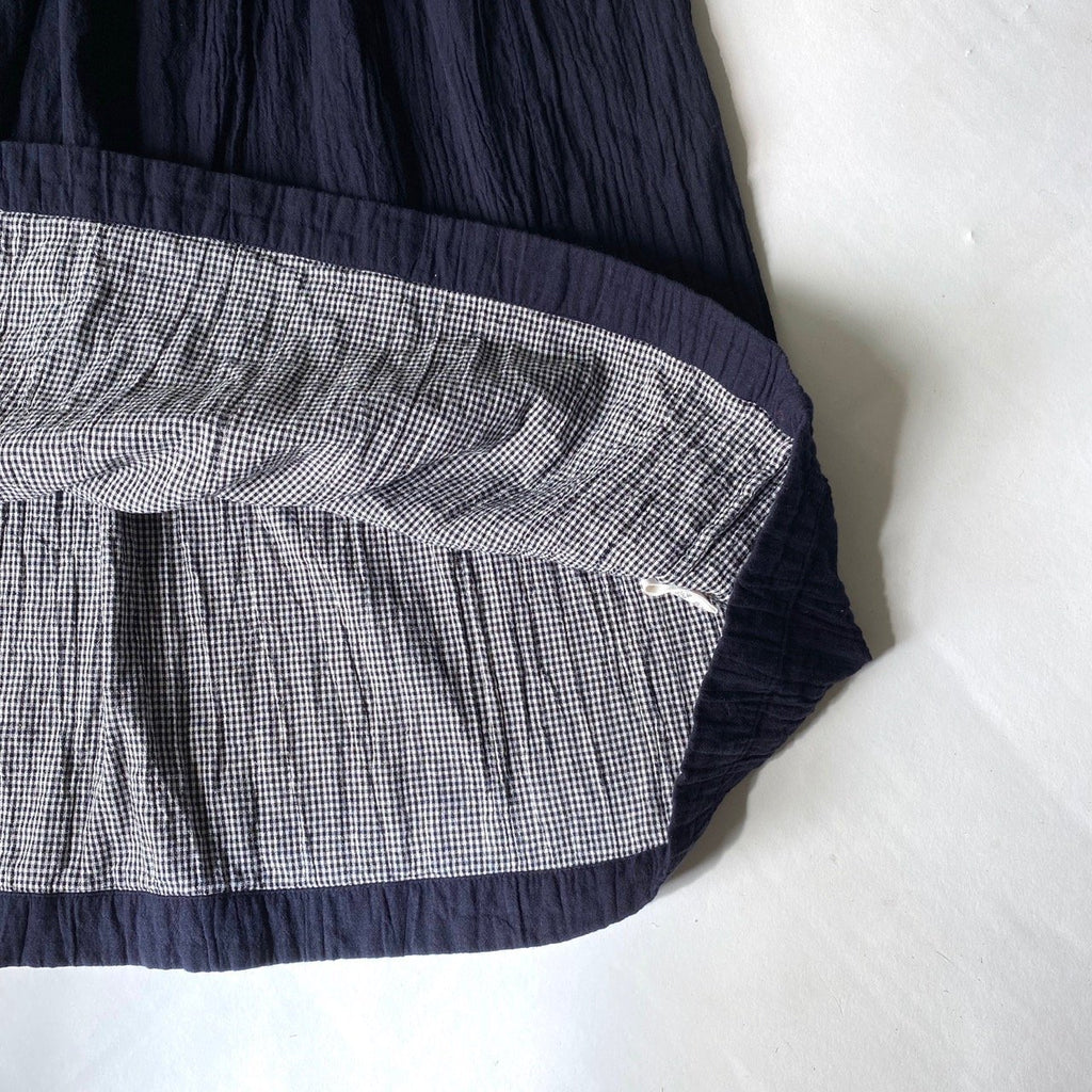 Toast midnight navy crinkled cotton midi dress – Manifesto Woman