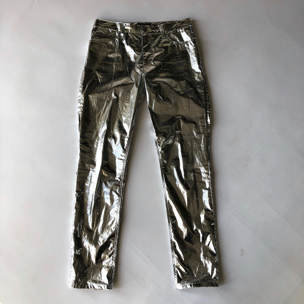 Isabel Marant silver cotton trousers – Manifesto Woman