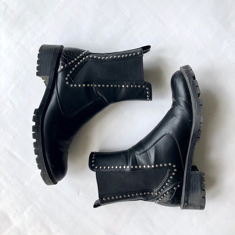 zara boots studs