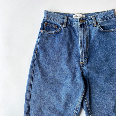 Zara back seam barrel leg jeans – Manifesto Woman