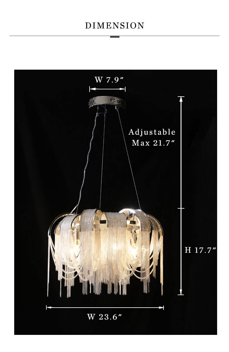 Round Fringe Chandelier-1