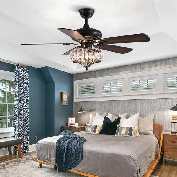 Vintage Look Ceiling Fan with Light – MOOONI LIGHTING