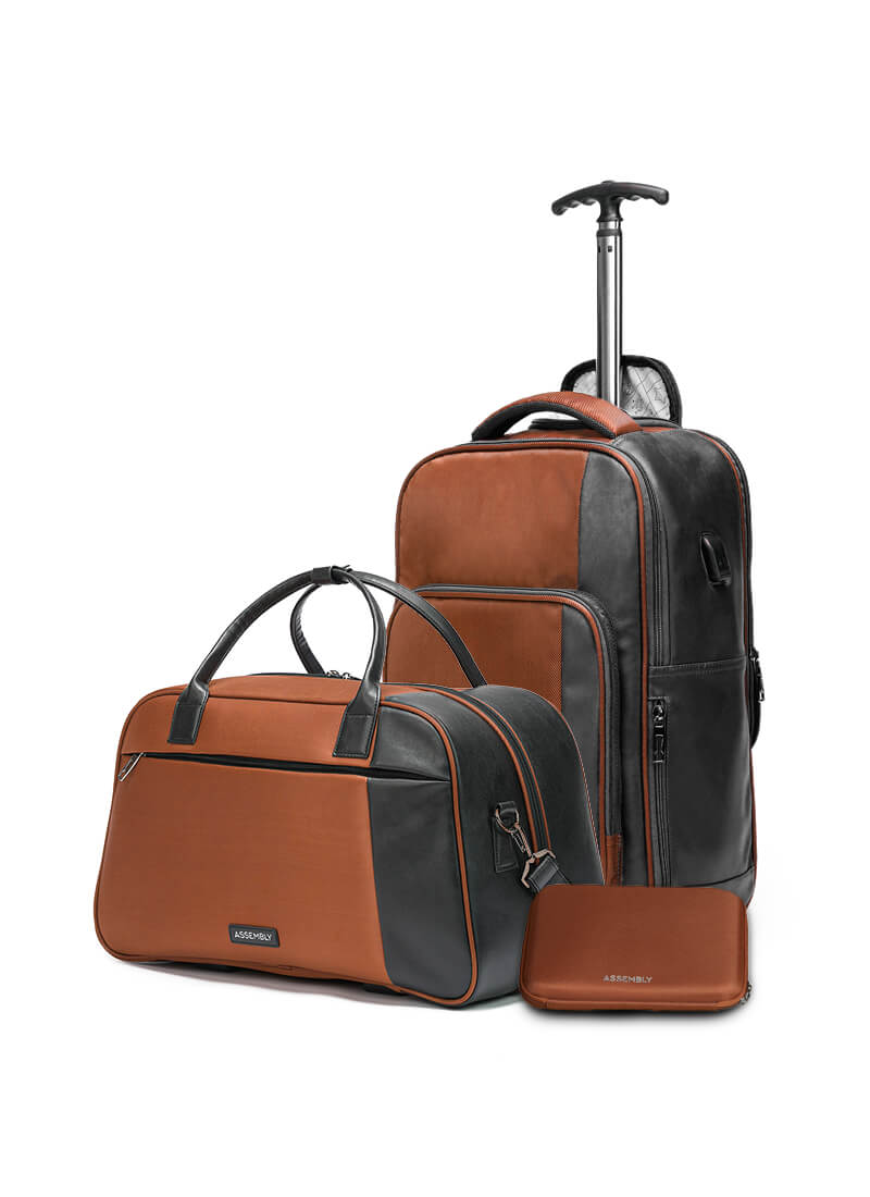 Seamless Journey Combo | Rust | Jetson Trolley Backpack+Verve Duffle+TechKit