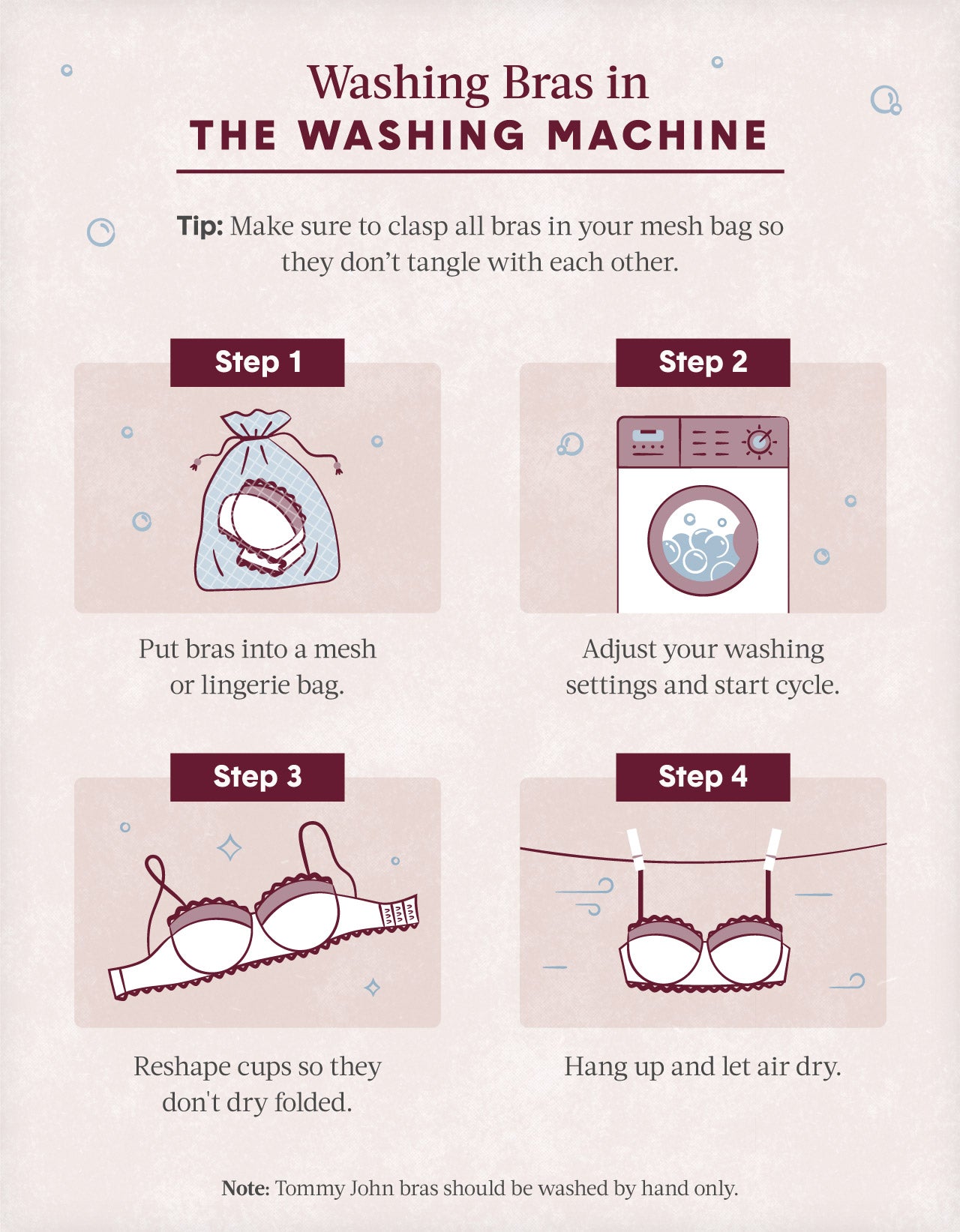 How to Wash Bras. A few tips from your washer dryer rental friends