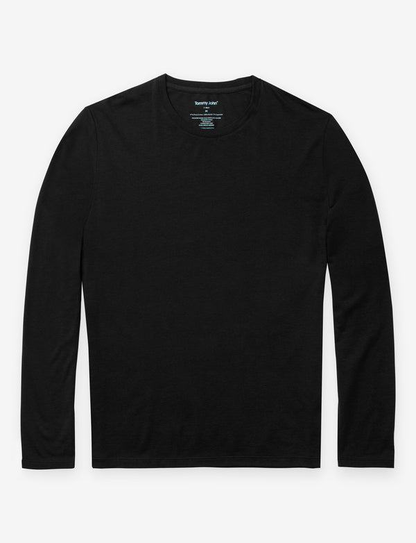 Second Skin Long Sleeve Crew Neck Tee (Soft T-shirt)