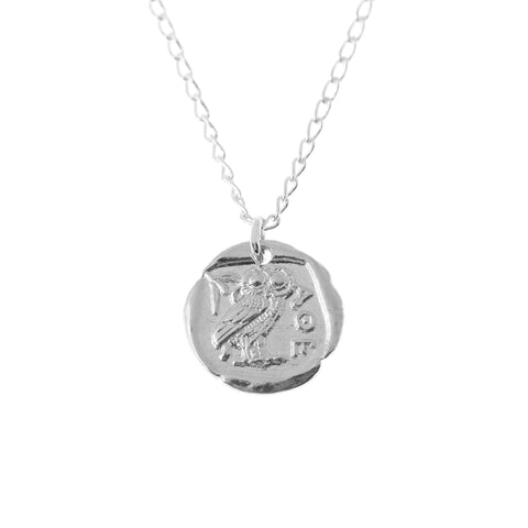 Athen Coin Necklace Silver Andrea Mears