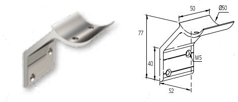 Get the modern waterproof aluminium stair railing on wall mounted – DIY Railing Kits