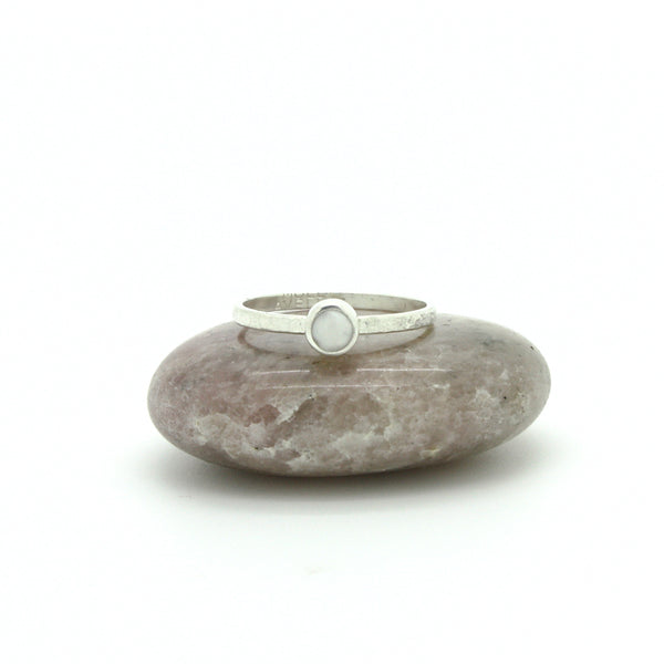 Sea Scallop Pearl Ring | Silver | Size 7