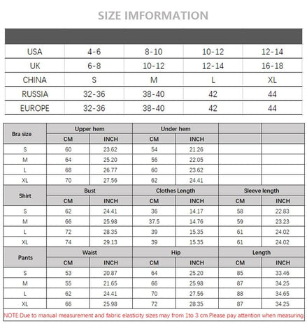 size information