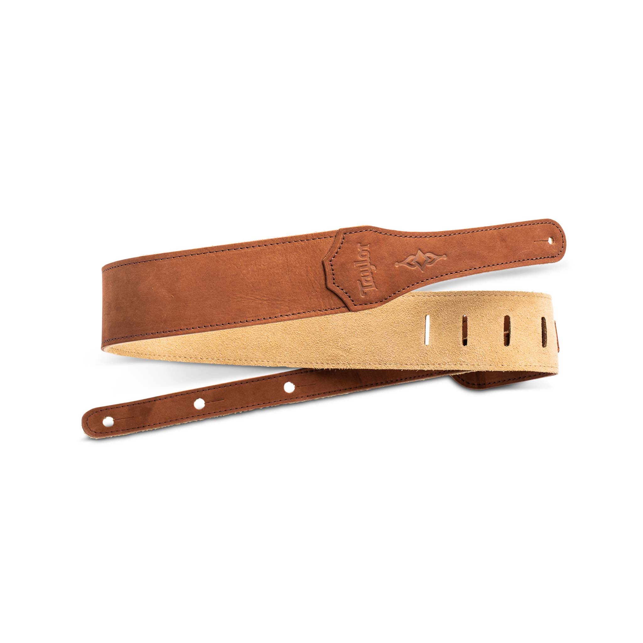 Steve's Music  Taylor - Taylor Fountain Strap - Leather - 2.5 - Weathered  Brn - Weathered brown - 4125-25