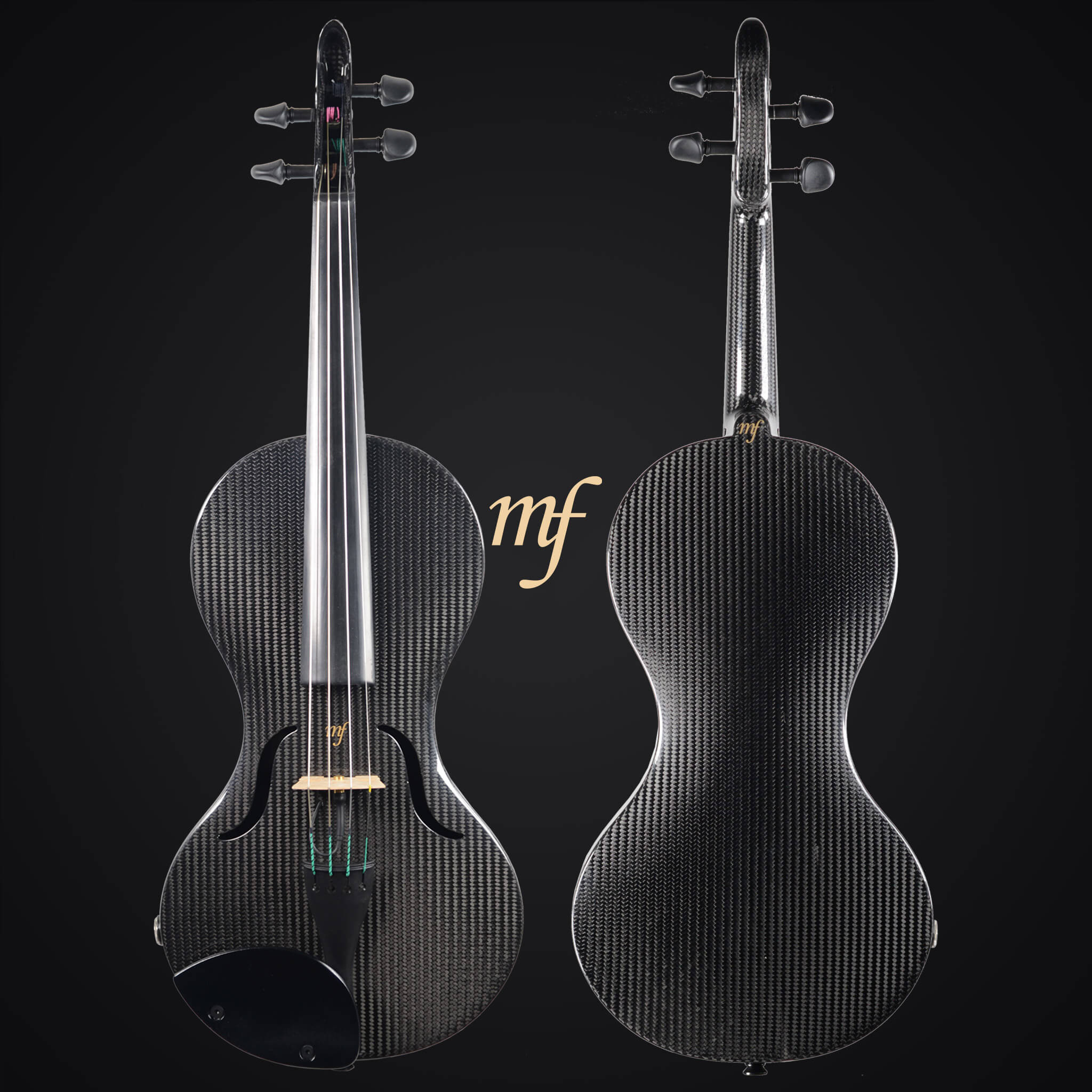 Mezzo Forte Carbon Fiber Design Line Acoustic Electric Violin Fiddlershop