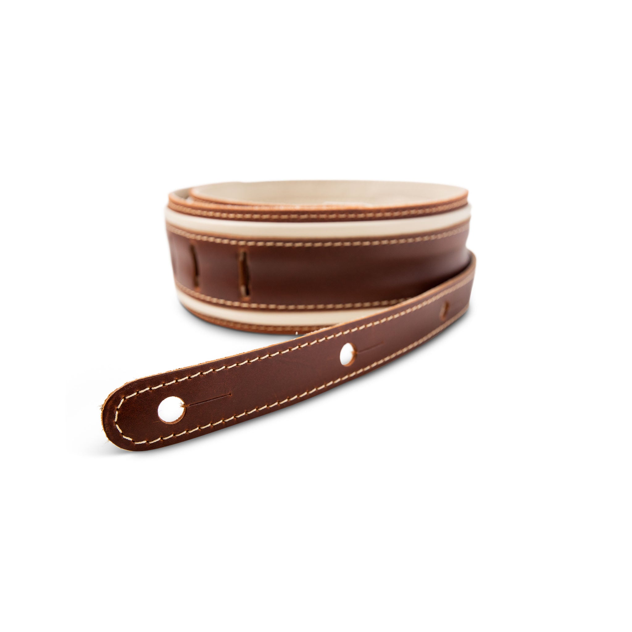 Steve's Music  Taylor - Taylor Fountain Strap - Leather - 2.5 - Weathered  Brn - Weathered brown - 4125-25