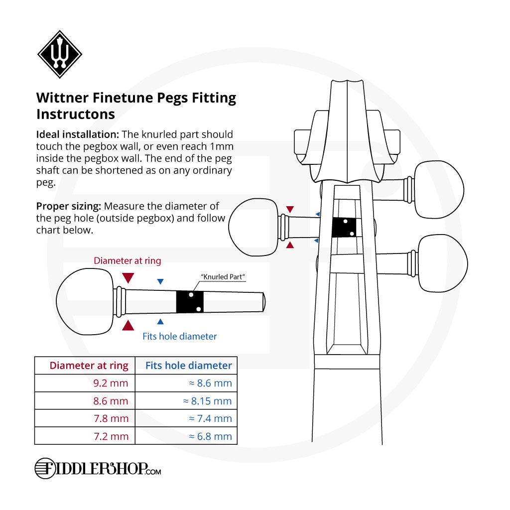 wittner finetune violin peg