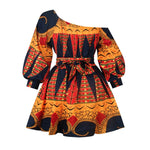 Vintage African Dashiki Print Dresses for Women