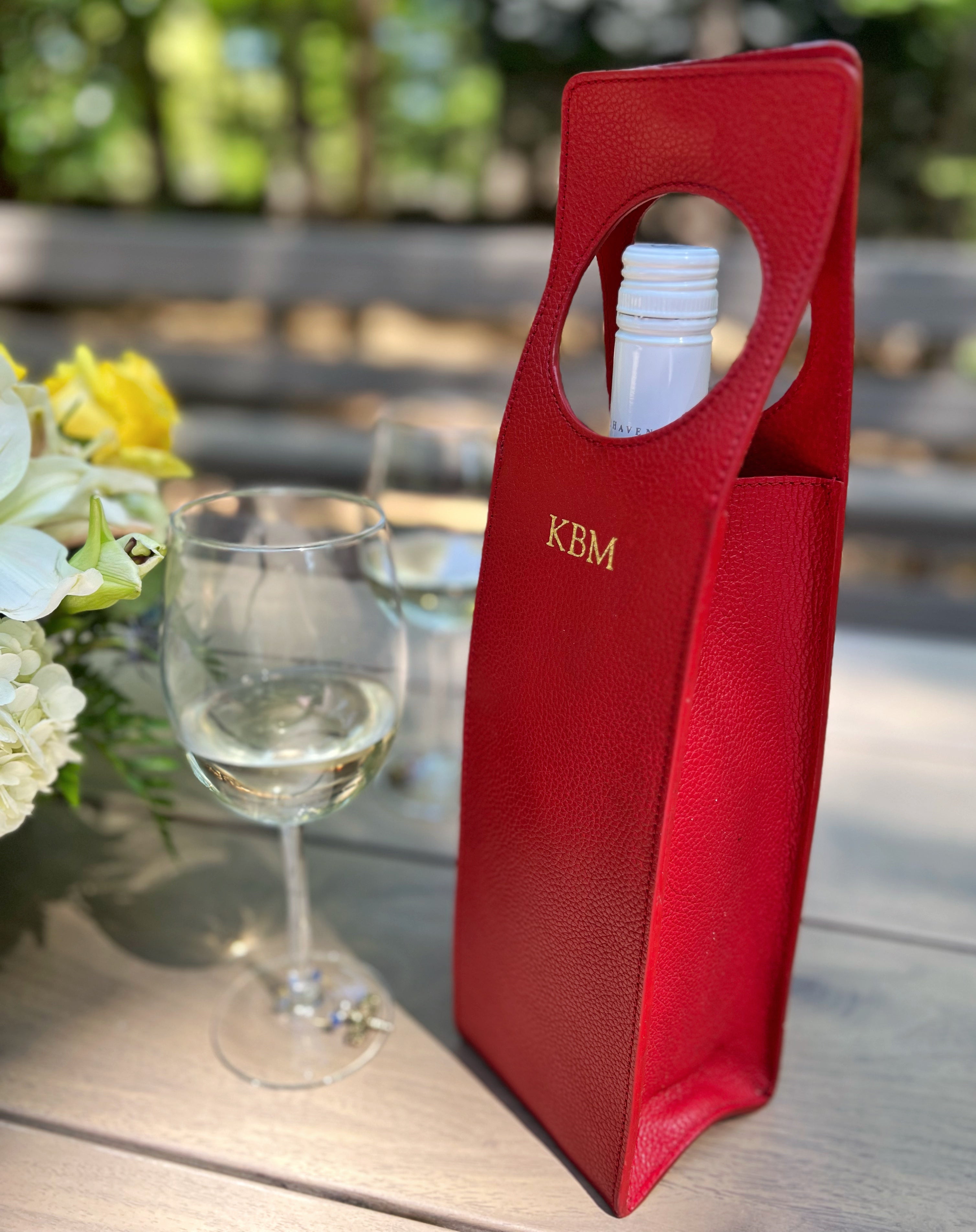 20 Professional Corporate Gifts Idea Under $100 | Leather Wine Tote