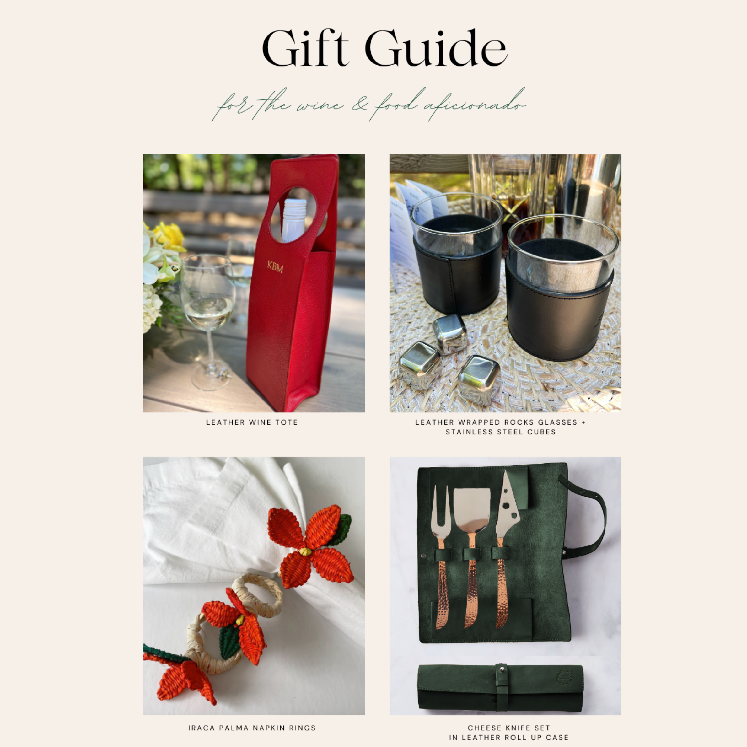 Mel Boteri Fashion Partners Holiday Gift Guide 2023 | For the Food & Wine Aficionado