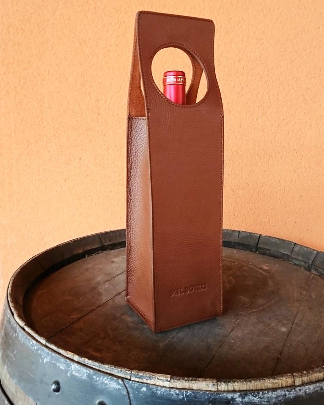 Mel Boteri Leather Wine Tote | Made In Spain