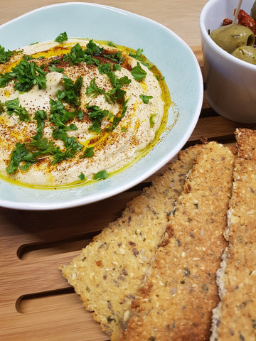 Hummus met cichoreiwortelvezel