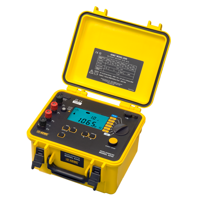 AEMC 6240 MicroOhmmeter with DataView Software, 10A Duncan