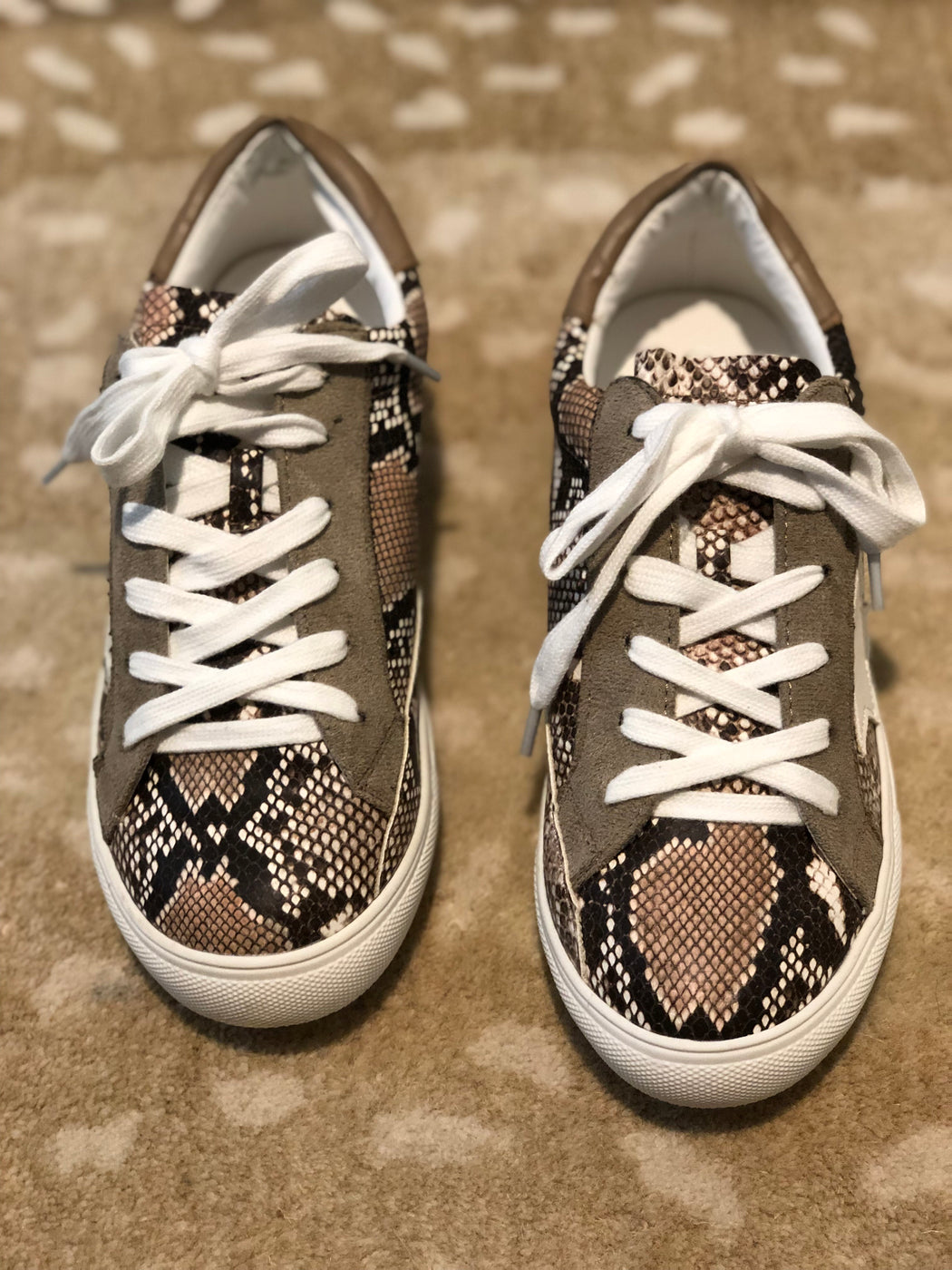 Snakeskin sneakers — Hazel Grace Boutique