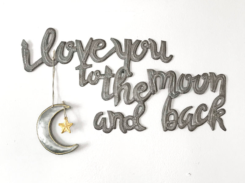 Metal Art I Love You To The Moon And Back Elisha C