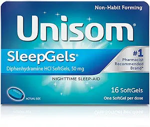 Unisom Nigttime SleepGels Aid Softgels 16ct