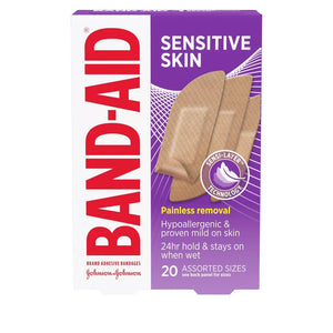 Band-aid Sensitive Skin Adhesive Bandages 20ct - Locatel Health & Wellness Online Store