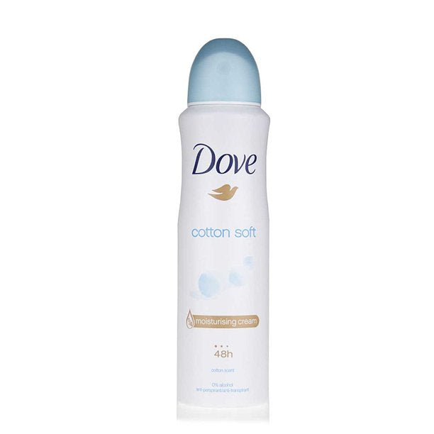 leren ongerustheid Algemeen Dove Cotton Soft Antiperspirant Deodorant Spray, 150ml — Locatel Health &  Wellness Online Store