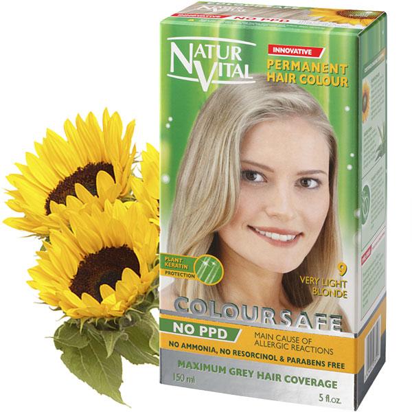 Naturvital Ppd Free Coloursafe Very Light Golden Blonde No 9 Hair