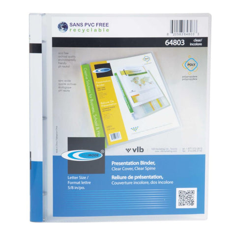 Presentation Display Book Project Folder With Clear Plastic Sleeves Poly  Pocket Portfolio Folio -  UK