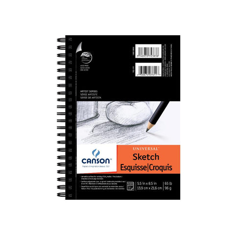 Sketchbook (Basic Medium Spiral Fliptop Landscape Black) by Union Square &  Co.