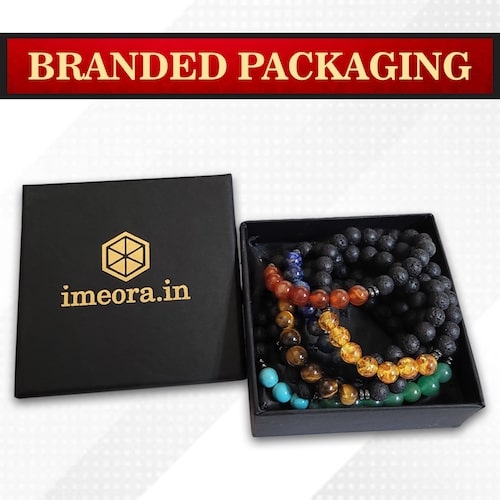 Certified Lava Natural Stone 8mm Bracelet With Sodalite– Imeora
