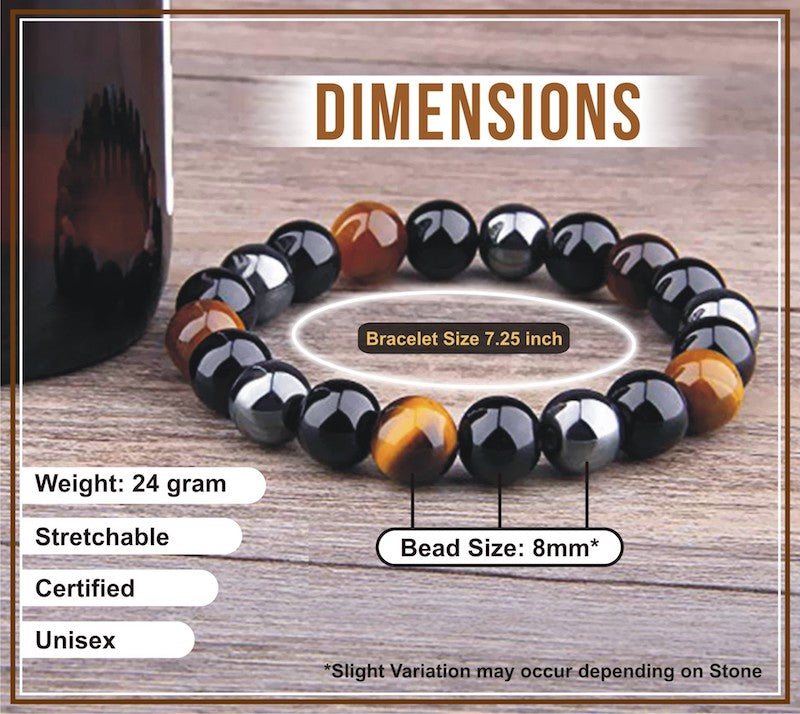 Certified Clear Quartz 8mm Natural Stone Bracelet– Imeora