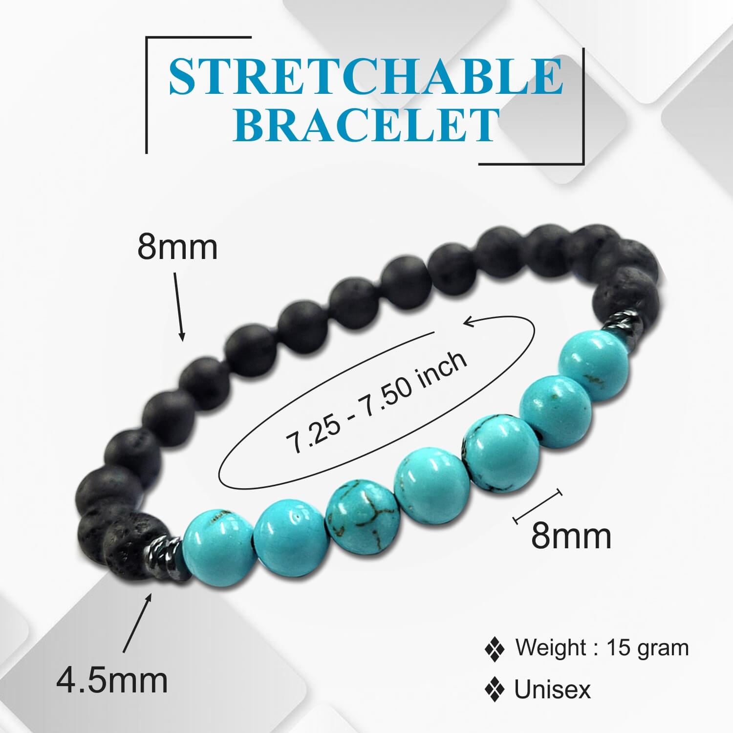 Turquoise (Firoza) Beads Bracelet