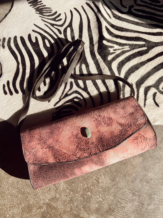 The Pink Ostrich Handbag – Western Vogue Boutique