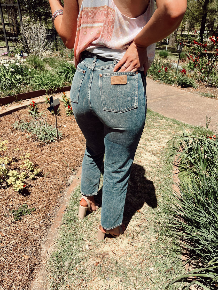 The Wrangler Wild West 603 Peach Tint Jeans – Western Vogue Boutique